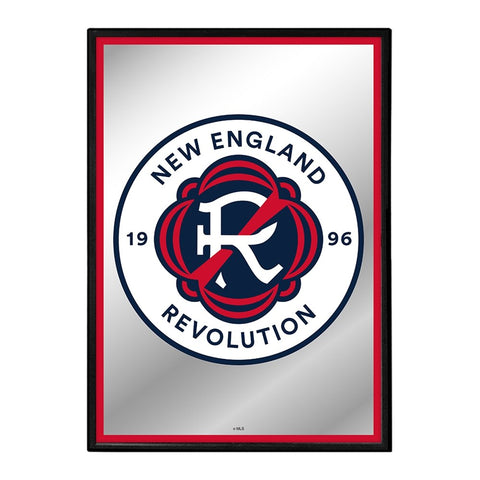 New England Revolution: Framed Mirrored Wall Sign - The Fan-Brand