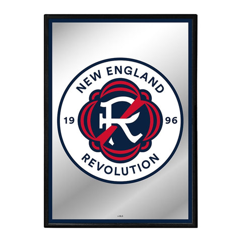 New England Revolution: Framed Mirrored Wall Sign - The Fan-Brand