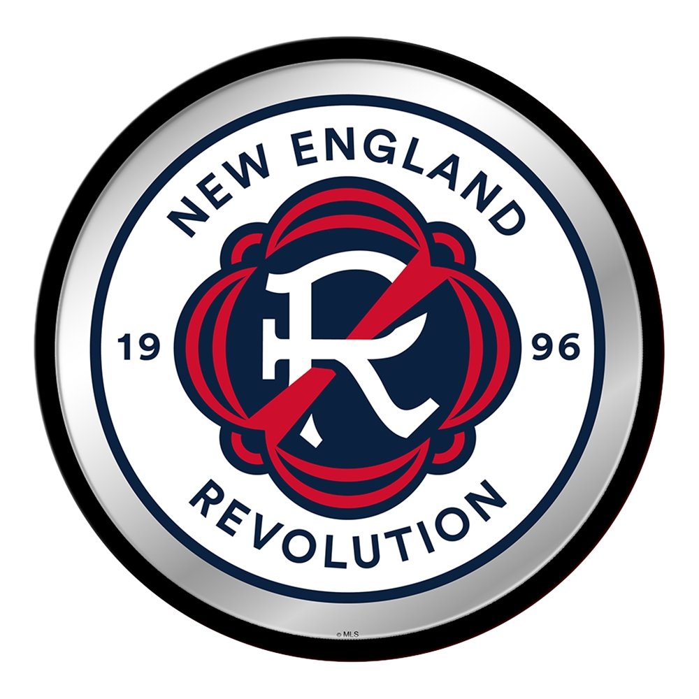 New England Revolution: Modern Disc Mirrored Wall Sign - The Fan-Brand