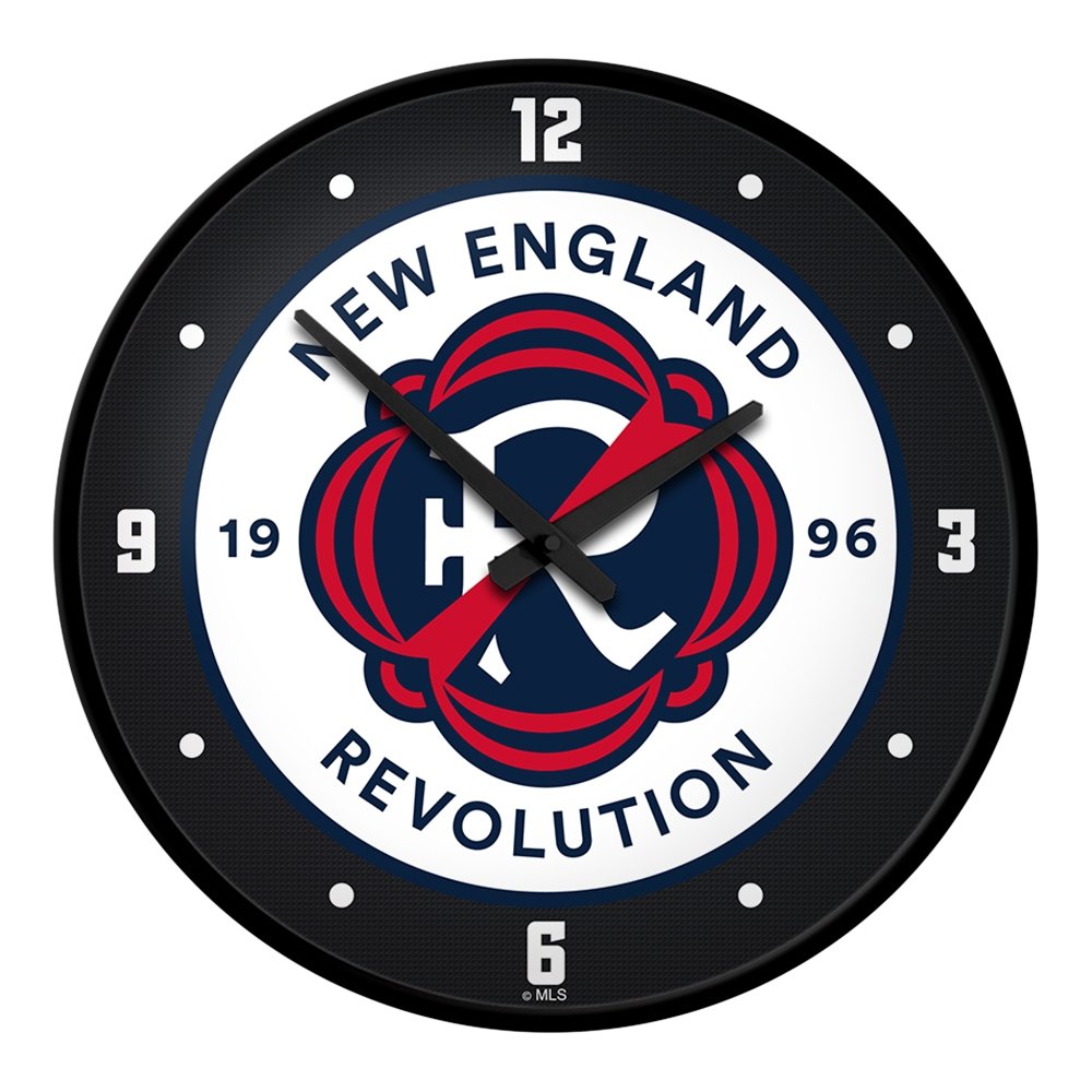 New England Revolution: Modern Disc Wall Clock - The Fan-Brand