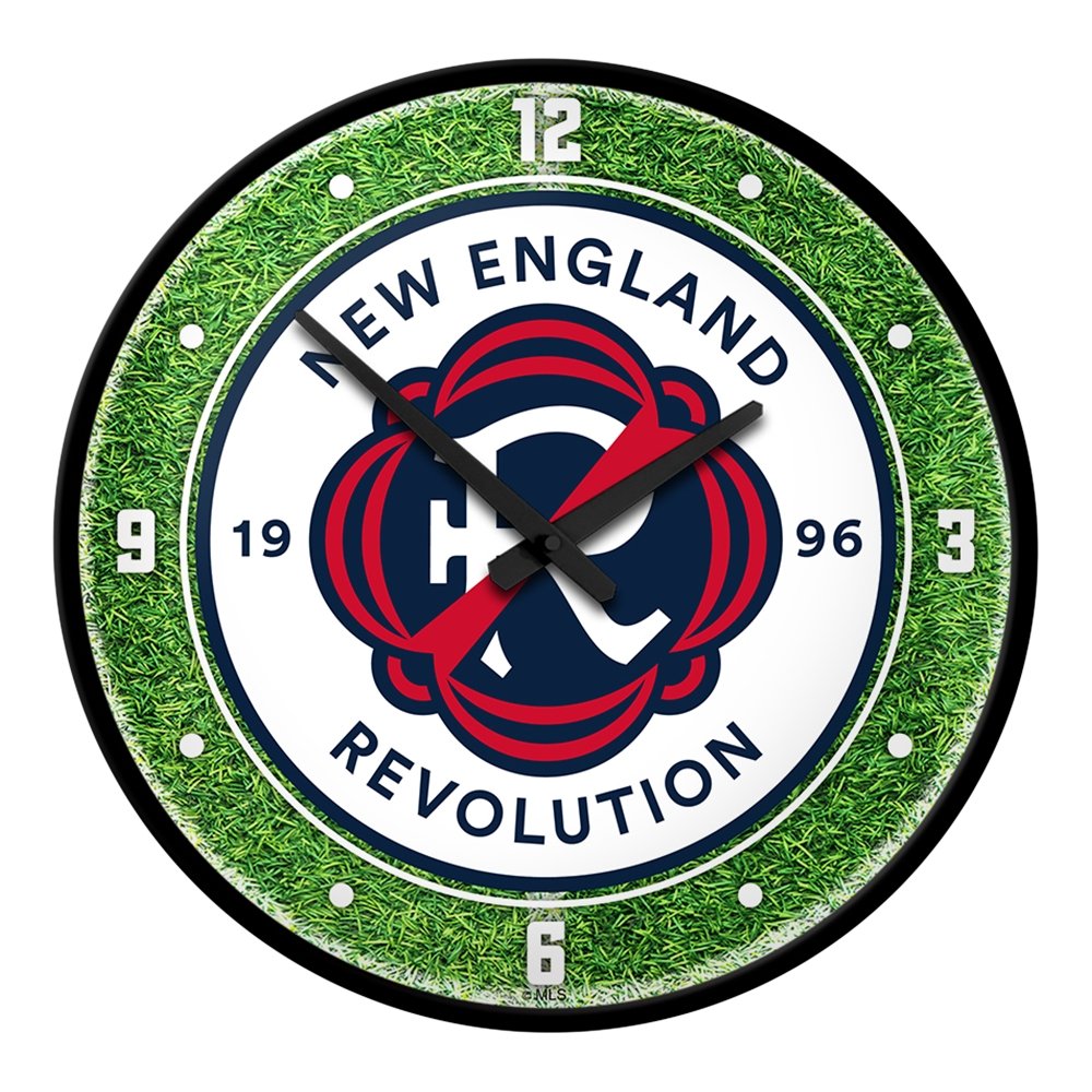 New England Revolution: Pitch - Modern Disc Wall Clock - The Fan-Brand