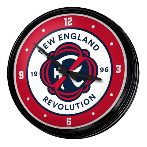 New England Revolution: Retro Lighted Wall Clock - The Fan-Brand