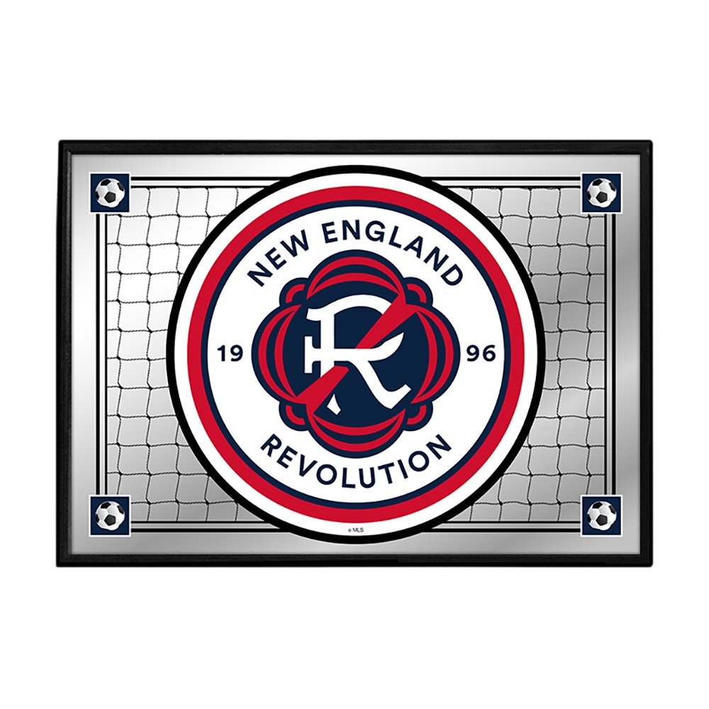 New England Revolution: Team Spirit - Framed Mirrored Wall Sign - The Fan-Brand