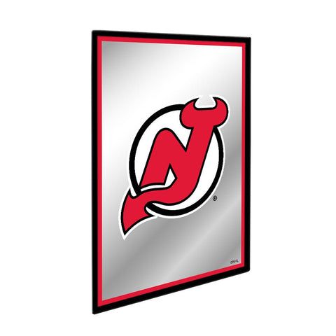 New Jersey Devils: Logo - Framed Mirrored Wall Sign - The Fan-Brand
