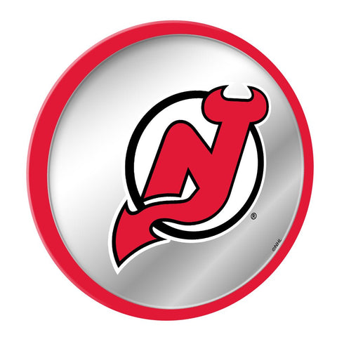 New Jersey Devils: Modern Disc Mirrored Wall Sign - The Fan-Brand