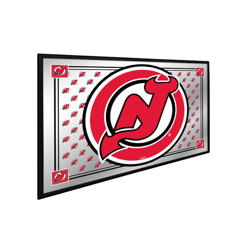 New Jersey Devils: Team Spirit - Framed Mirrored Wall Sign - The Fan-Brand