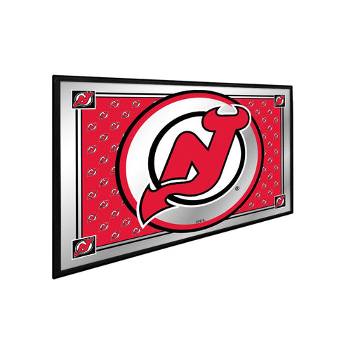 New Jersey Devils: Team Spirit - Framed Mirrored Wall Sign - The Fan-Brand