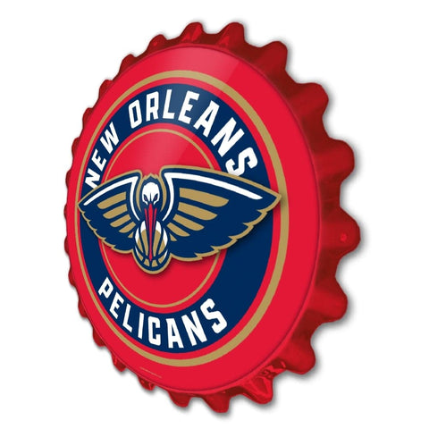 New Orleans Pelicans: Bottle Cap Wall Sign - The Fan-Brand