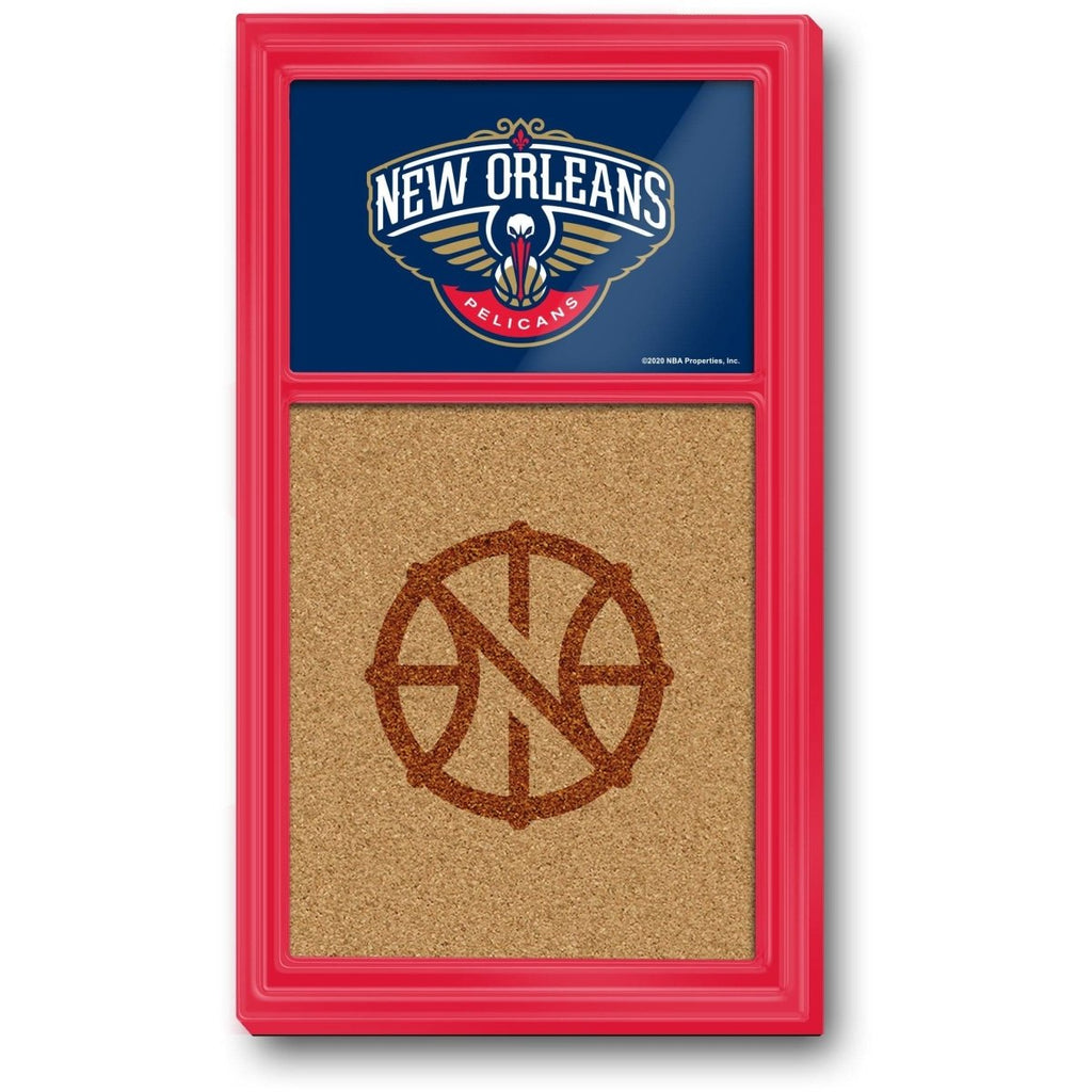 New Orleans Pelicans: Dual Logo - Cork Note Board - The Fan-Brand