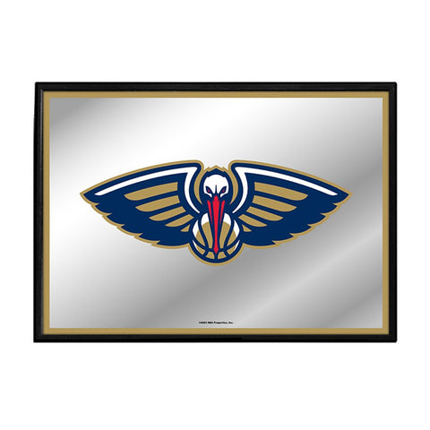 New Orleans Pelicans: Framed Mirrored Wall Sign - The Fan-Brand
