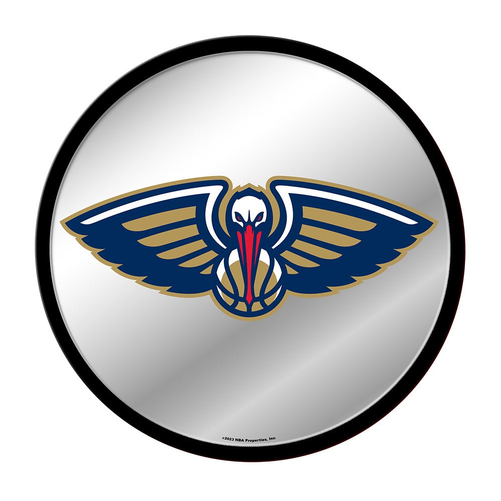 New Orleans Pelicans: Modern Disc Mirrored Wall Sign - The Fan-Brand