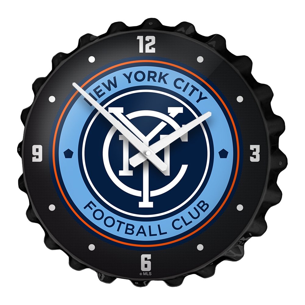 New York City FC: Bottle Cap Wall Clock - The Fan-Brand