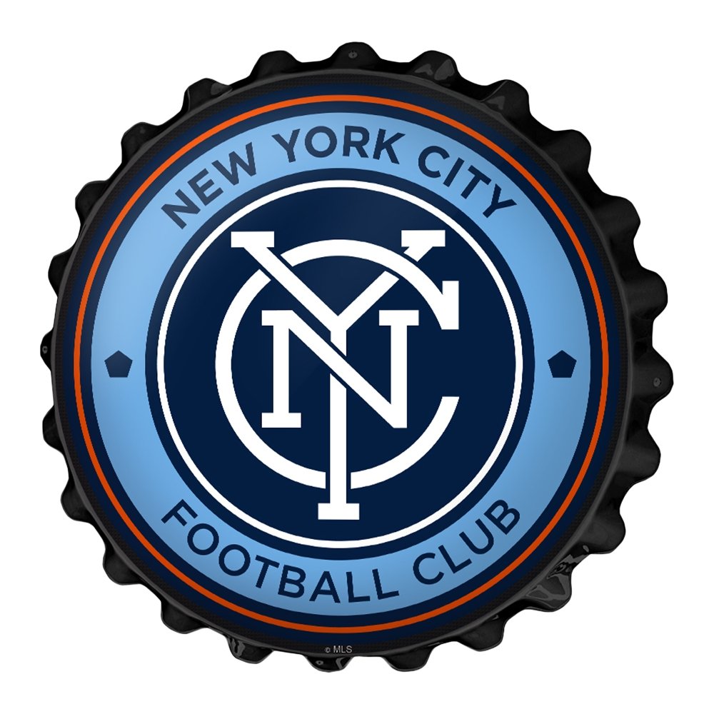 New York City FC: Bottle Cap Wall Sign - The Fan-Brand