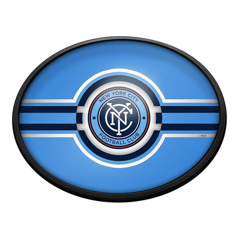 New York City FC: Oval Slimline Lighted Wall Sign - The Fan-Brand