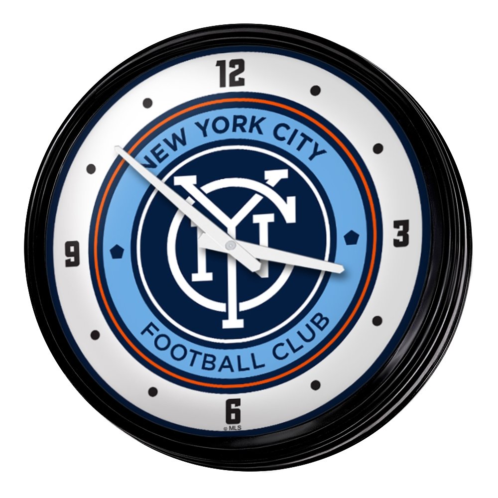 New York City FC: Retro Lighted Wall Clock - The Fan-Brand
