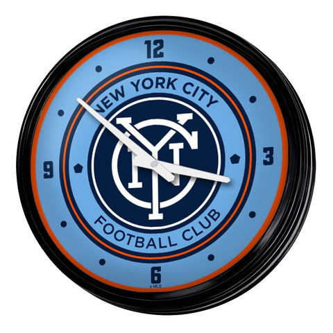 New York City FC: Retro Lighted Wall Clock - The Fan-Brand