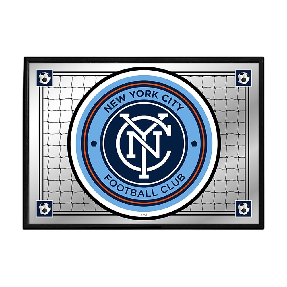 New York City FC: Team Spirit - Framed Mirrored Wall Sign - The Fan-Brand