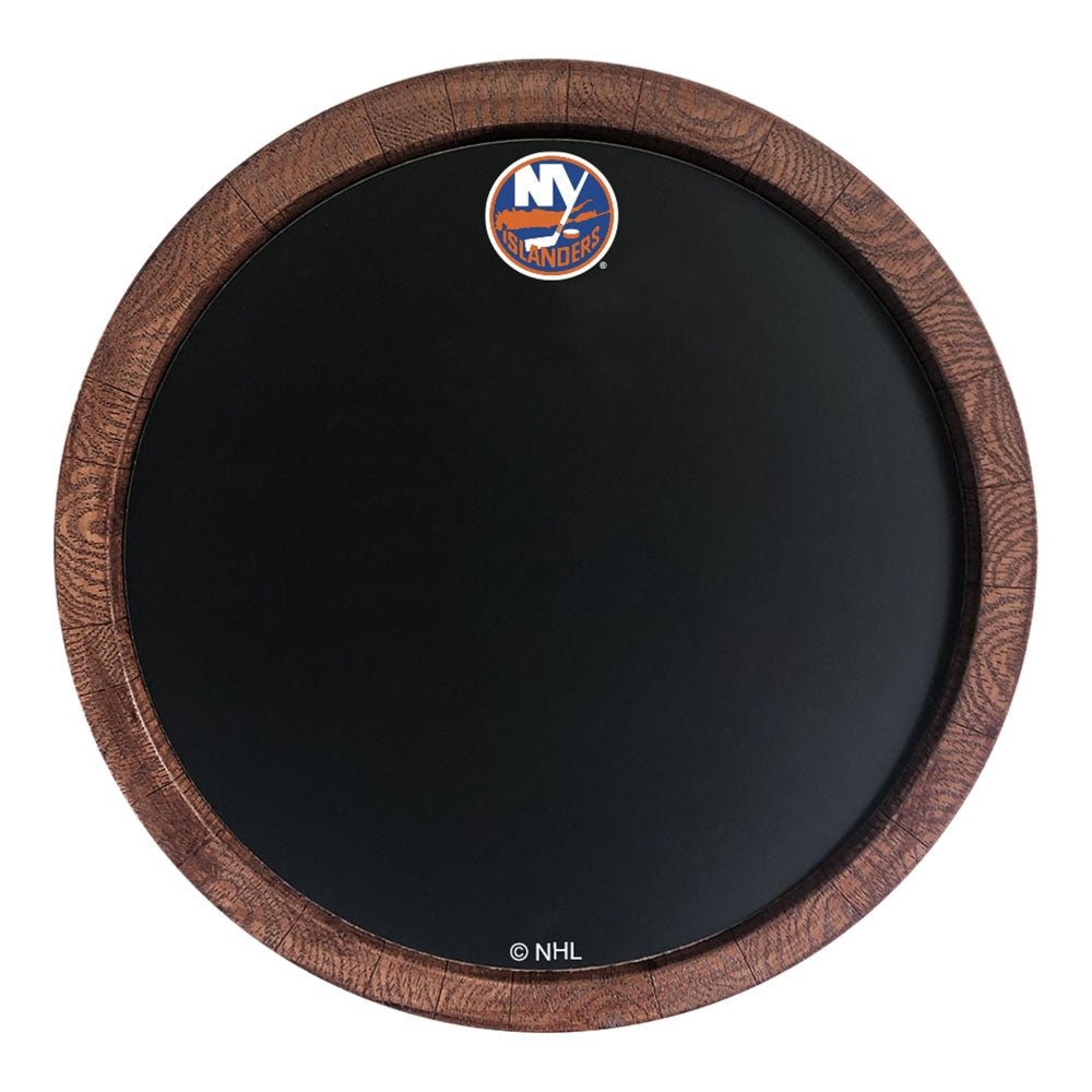 New York Islanders: Barrel Top Chalkboard Sign - The Fan-Brand