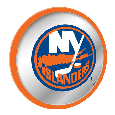 New York Islanders: Modern Disc Mirrored Wall Sign - The Fan-Brand
