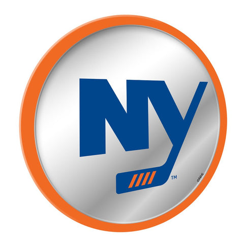 New York Islanders: Secondary Logo - Modern Disc Mirrored Wall Sign - The Fan-Brand