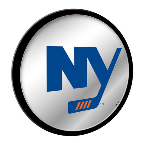 New York Islanders: Secondary Logo - Modern Disc Mirrored Wall Sign - The Fan-Brand