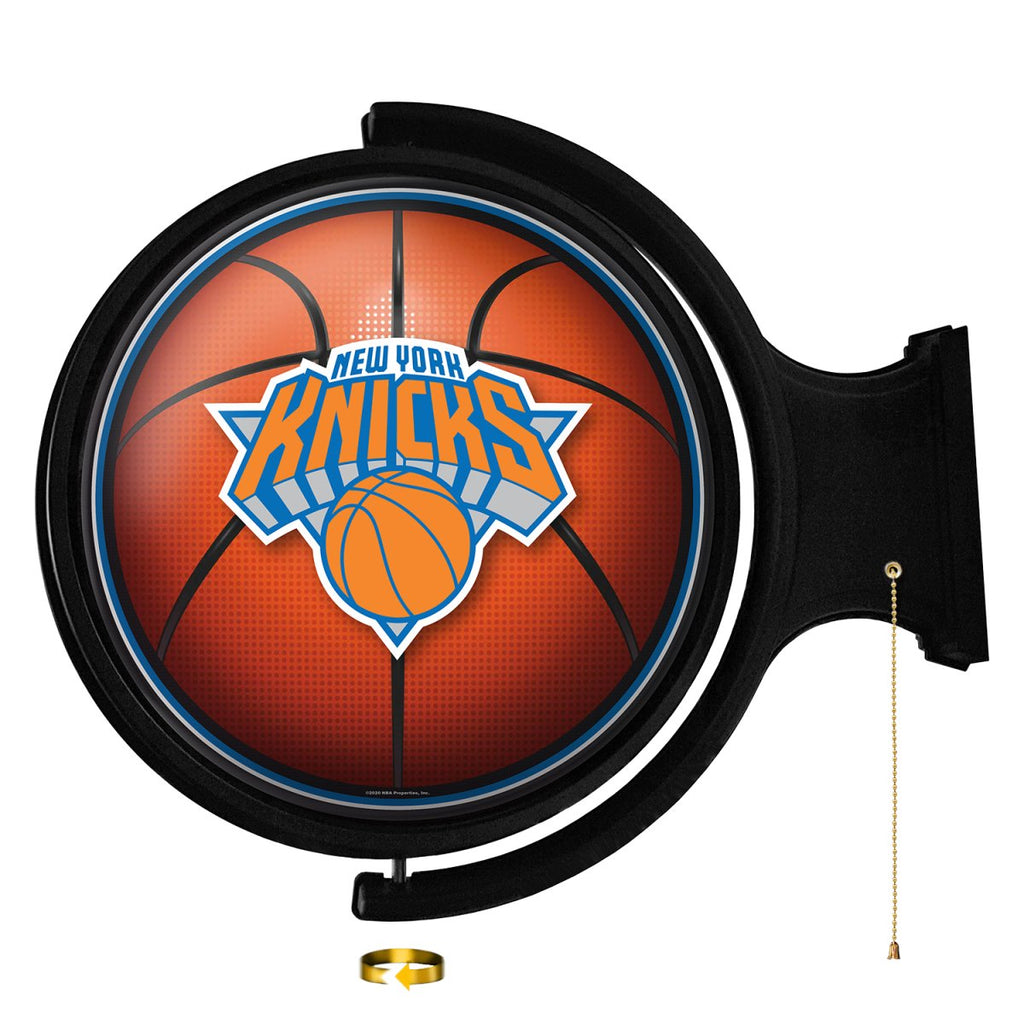 New York Knicks: Basketball - Original Round Rotating Lighted Wall Sign - The Fan-Brand