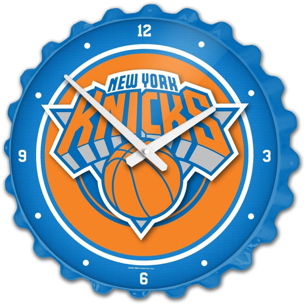 New York Knicks: Bottle Cap Wall Clock - The Fan-Brand