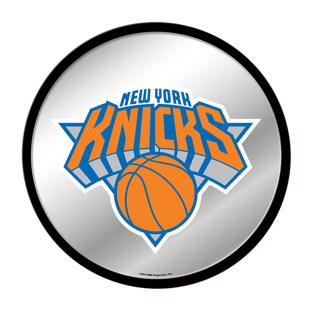 New York Knicks: Modern Disc Mirrored Wall Sign - The Fan-Brand