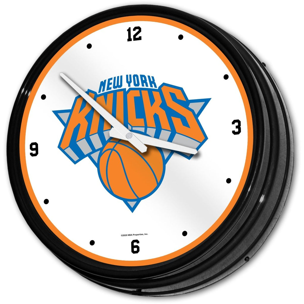 New York Knicks: Retro Lighted Wall Clock - The Fan-Brand