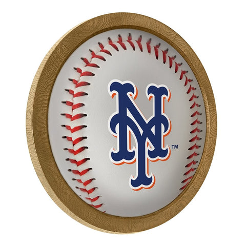 New York Mets: Barrel Framed Lighted Wall Sign - The Fan-Brand