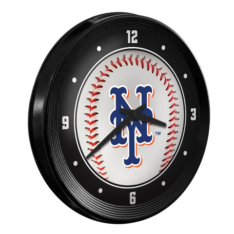 New York Mets: Baseball - Ribbed Frame Wall Clock - The Fan-Brand