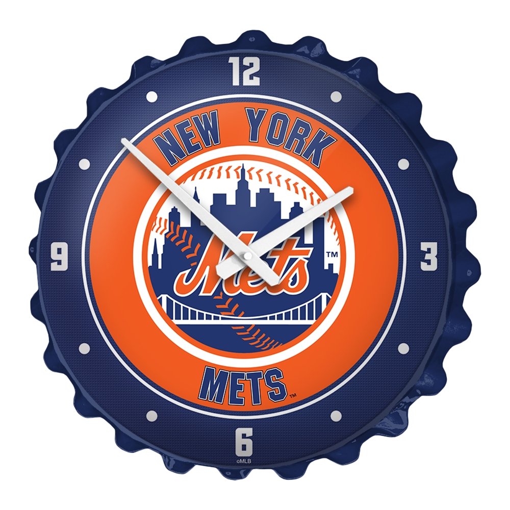 New York Mets: Bottle Cap Wall Clock - The Fan-Brand