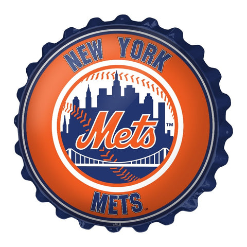 New York Mets: Logo - Bottle Cap Wall Sign - The Fan-Brand