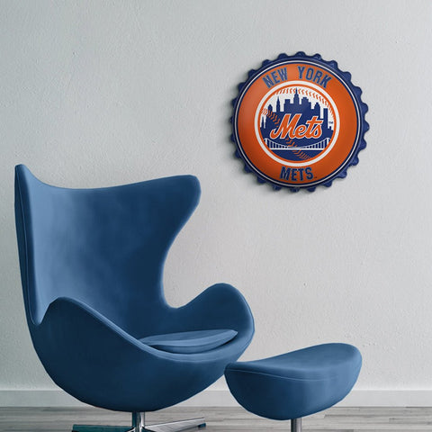 New York Mets: Bottle Cap Wall Sign - The Fan-Brand