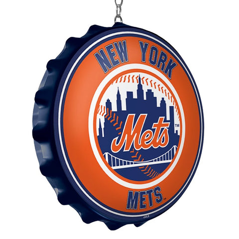 New York Mets: Double-Sided Bottle Cap Dangler - The Fan-Brand