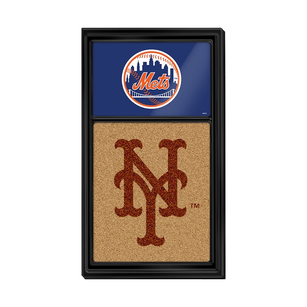 New York Mets: Dual Logo - Cork Note Board - The Fan-Brand