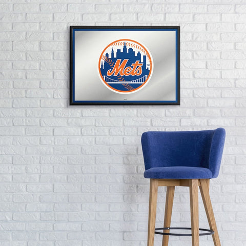 New York Mets: Framed Mirrored Wall Sign - The Fan-Brand