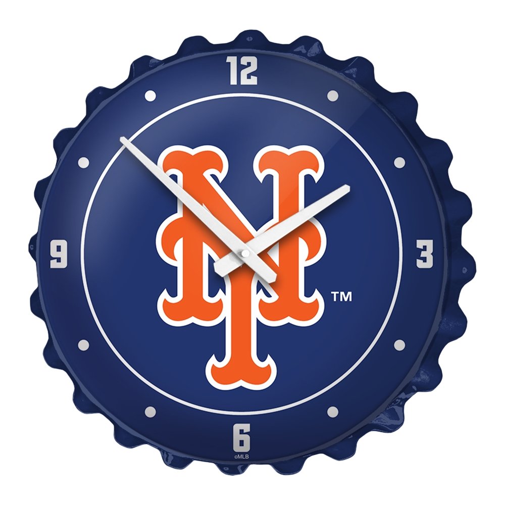 New York Mets: Logo - Bottle Cap Wall Clock - The Fan-Brand