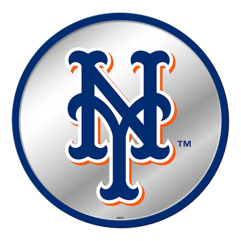 New York Mets: Logo - Modern Disc Mirrored Wall Sign - The Fan-Brand