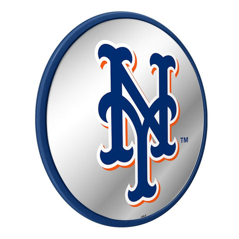 New York Mets: Logo - Modern Disc Mirrored Wall Sign - The Fan-Brand