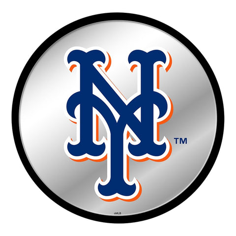 New York Mets: Logo - Modern Disc Mirrored Wall Sign - The Fan-Brand