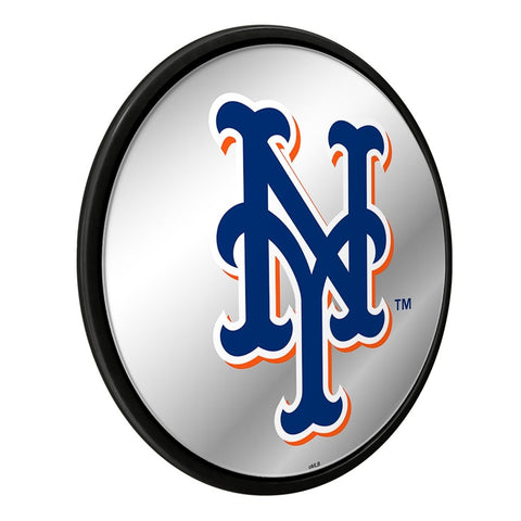 New York Mets: Logo - Modern Disc Mirrored Wall Sign - The Fan-Brand
