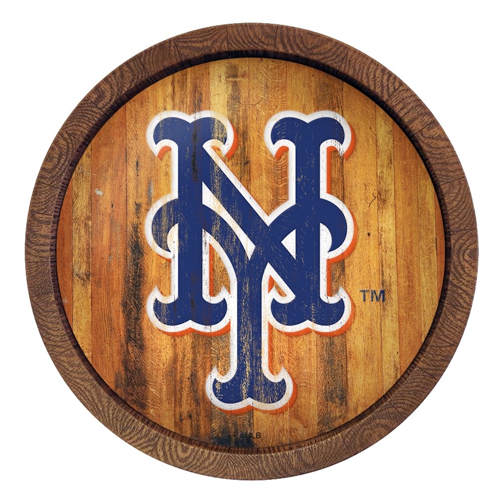 New York Mets: Logo - Weathered 