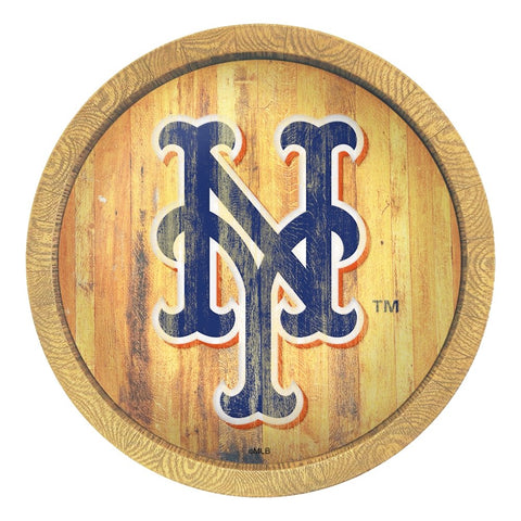 New York Mets: Logo - Weathered 