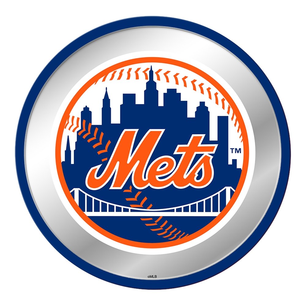 New York Mets: Modern Disc Mirrored Wall Sign - The Fan-Brand
