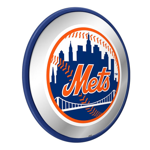 New York Mets: Modern Disc Mirrored Wall Sign - The Fan-Brand