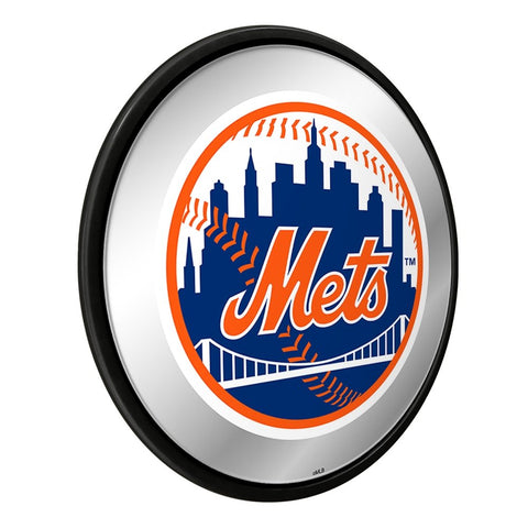 New York Mets: Modern Disc Mirrored Wall Sign - The Fan-Brand