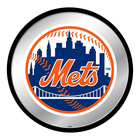 New York Mets: Modern Disc Mirrored Wall Sign - The Fan-Brand