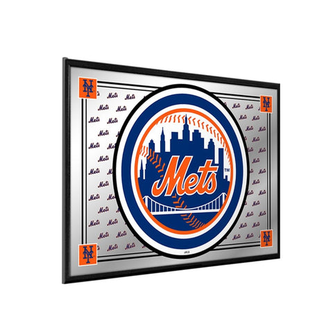 New York Mets: Team Spirit - Framed Mirrored Wall Sign - The Fan-Brand