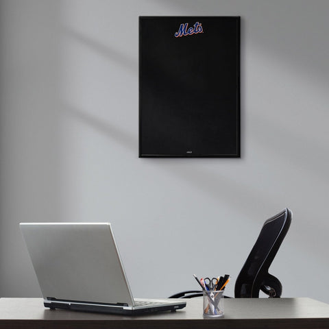 New York Mets: Wordmark - Framed Chalkboard - The Fan-Brand